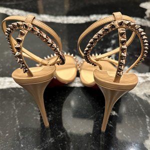 Christian Louboutin Pink So Me 100 Heeled Sandals Size 39 (LIKE NEW)